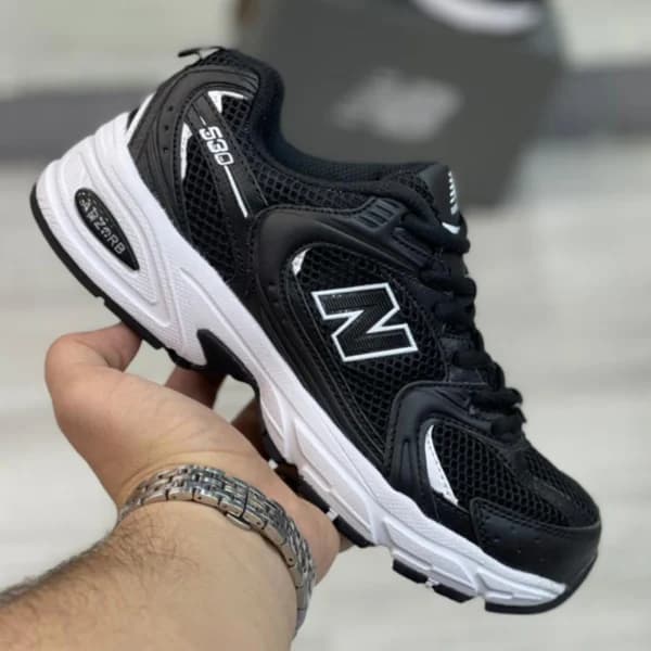 کفش نیوبالانس مشکی سفید 530 New Balance