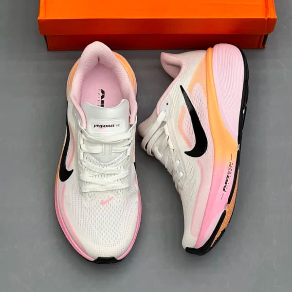 نایک ایر زوم پگاسوس صورتی سفید نارنجی Nike Air Zoom Pegasus 42 — تصویر ۲