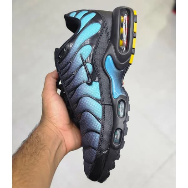 نایک تی ان ایرمکس پلاس مشکی آبی فیروزه‌ای Nike TN Air Max Plus — تصویر ۵