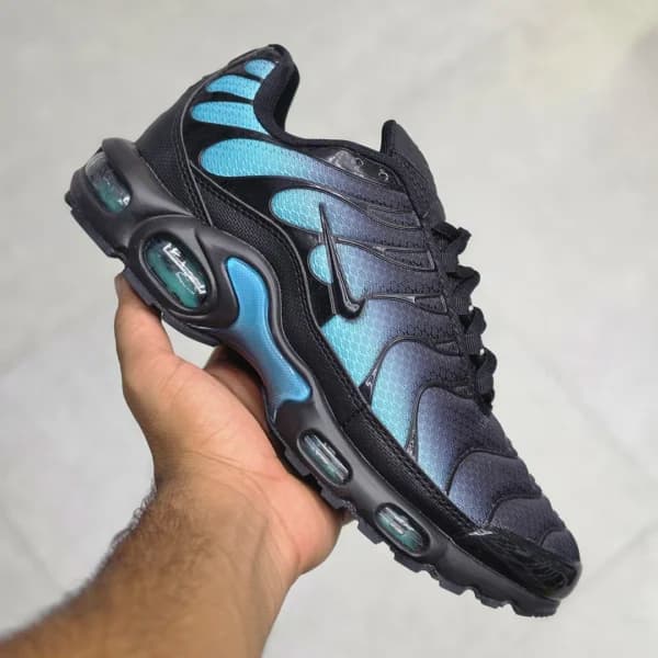 نایک تی ان ایرمکس پلاس مشکی آبی فیروزه‌ای Nike TN Air Max Plus — تصویر ۲