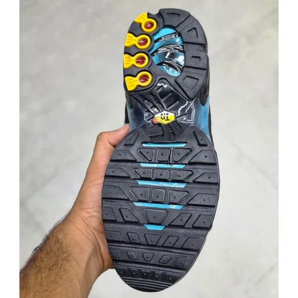 نایک تی ان ایرمکس پلاس مشکی آبی فیروزه‌ای Nike TN Air Max Plus — تصویر ۴