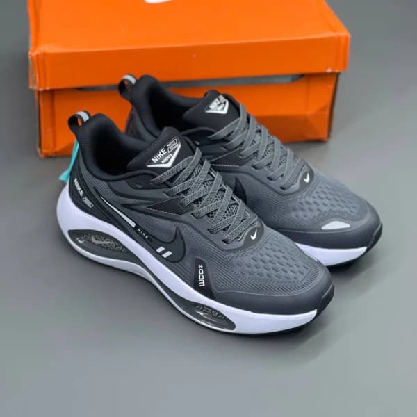 نایک وین فلو زوم طوسی سفید Nike Winflo Zoom 2 — تصویر ۳