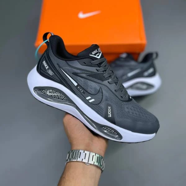 نایک وین فلو زوم طوسی سفید Nike Winflo Zoom 2 — تصویر ۴