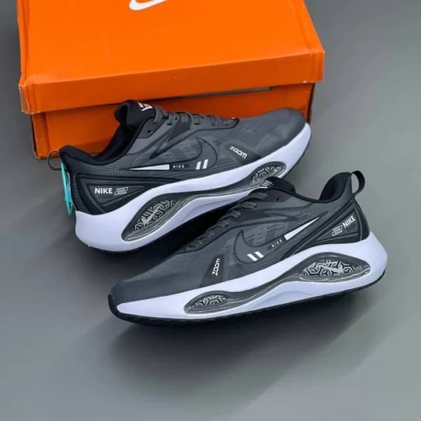 نایک وین فلو زوم طوسی سفید Nike Winflo Zoom 2 — تصویر ۲