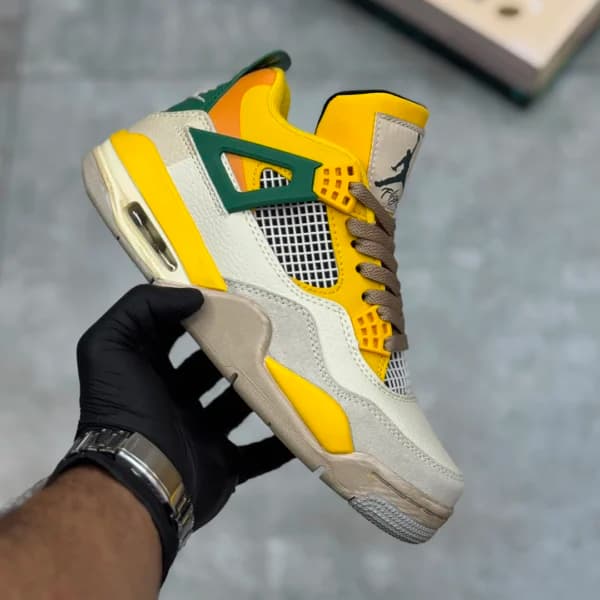 ایر جردن 4 اسنورلکس زرد Nike Air Jordan 4 Retro Snorlax Yellow — تصویر ۲