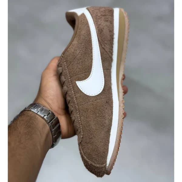 نایک کورتز قهوه‌ای سفید Nike Cortez Vintage Medium Curry FJ2530-200 — تصویر ۴