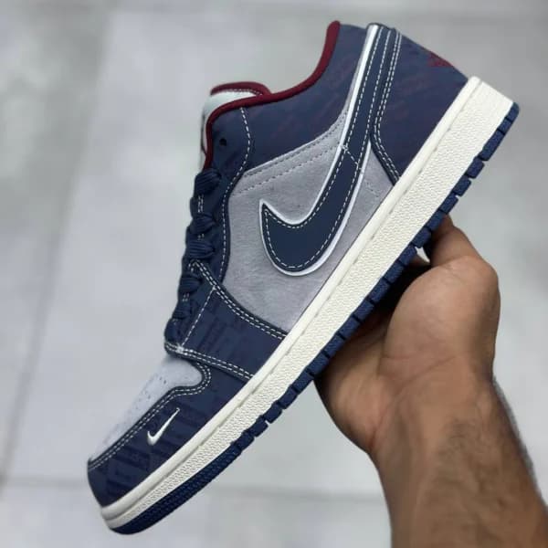 جردن ۱ لو سوپریم سرمهای طوسی Jordan 1 Low Supreme Midnight Navy — تصویر ۲