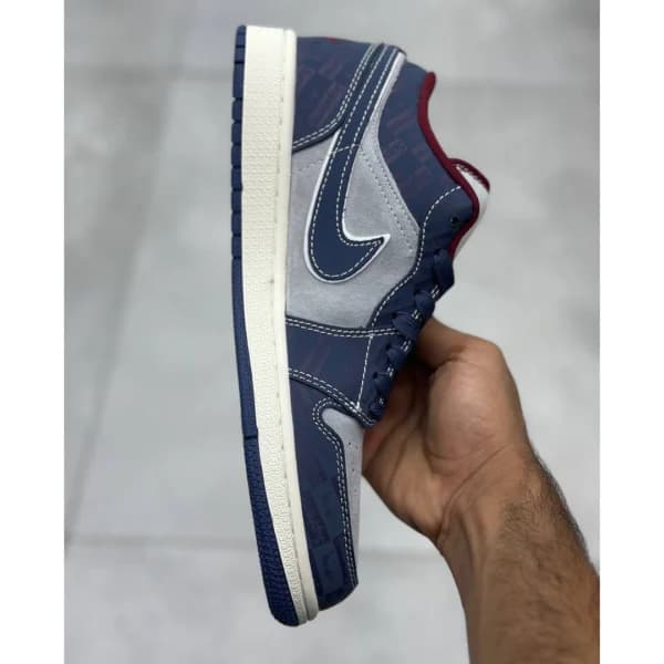 جردن ۱ لو سوپریم سرمهای طوسی Jordan 1 Low Supreme Midnight Navy — تصویر ۴