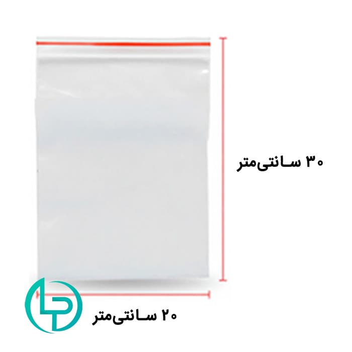 زیپکیپ 30×20 هر بسته 100 عددی
