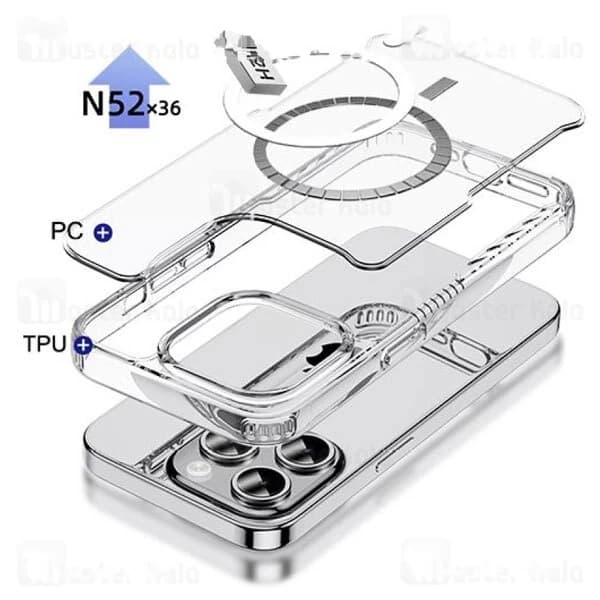 قاب محافظ مگ سیف آی پکی آیفون Apple iPhone 15 Pro Max iPaky Venus — تصویر ۸