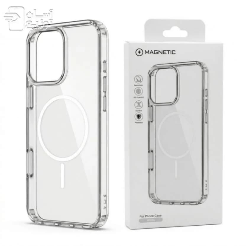 کاور شفاف مگسیف آیفون 15 مدل magnetic clear case مگسیف نازک — تصویر ۷