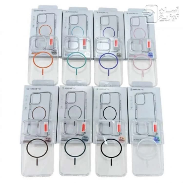 کاور شفاف مگسیف آیفون 16 مدل magnetic clear case — تصویر ۲