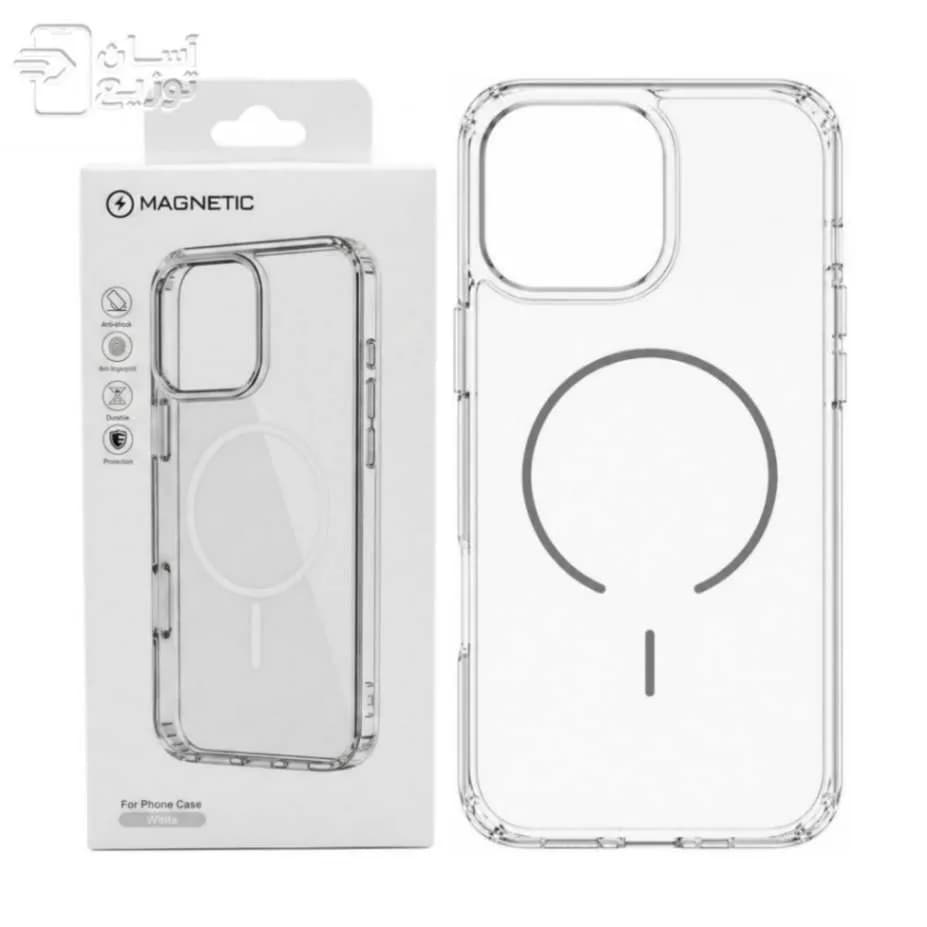 کاور شفاف مگسیف آیفون 16پرو مدل magnetic clear case — تصویر ۷