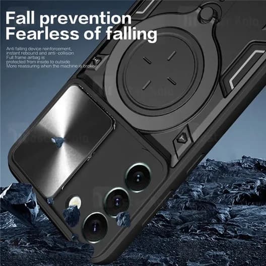 قاب ضد ضربه مگنتی Samsung Galaxy M54 5G Magnetic Support Case دارای محافظ دوربین — تصویر ۴