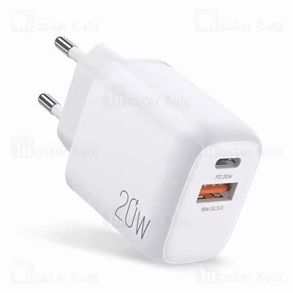 شارژر دیواری بیوا Biva HC-20 Dual Output Fast Charger توان 20 وات — تصویر ۲