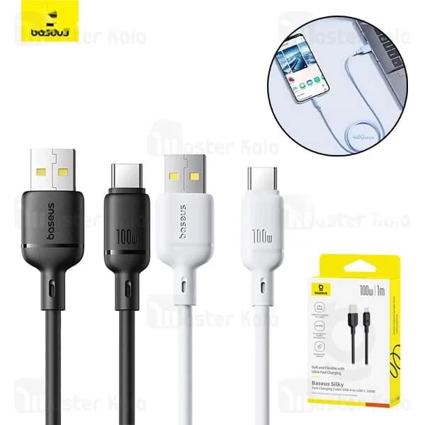 کابل Type-C بیسوس Baseus Silky Series P10377703113-01 طول 2 متر توان 100 وات