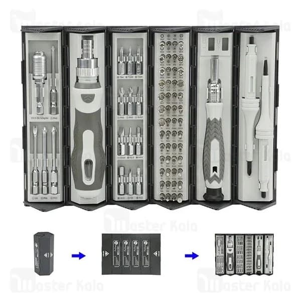 پیچ گوشتی پرووان Proone 74 IN 1 SCREWDRIVER SET PGS106 — تصویر ۴
