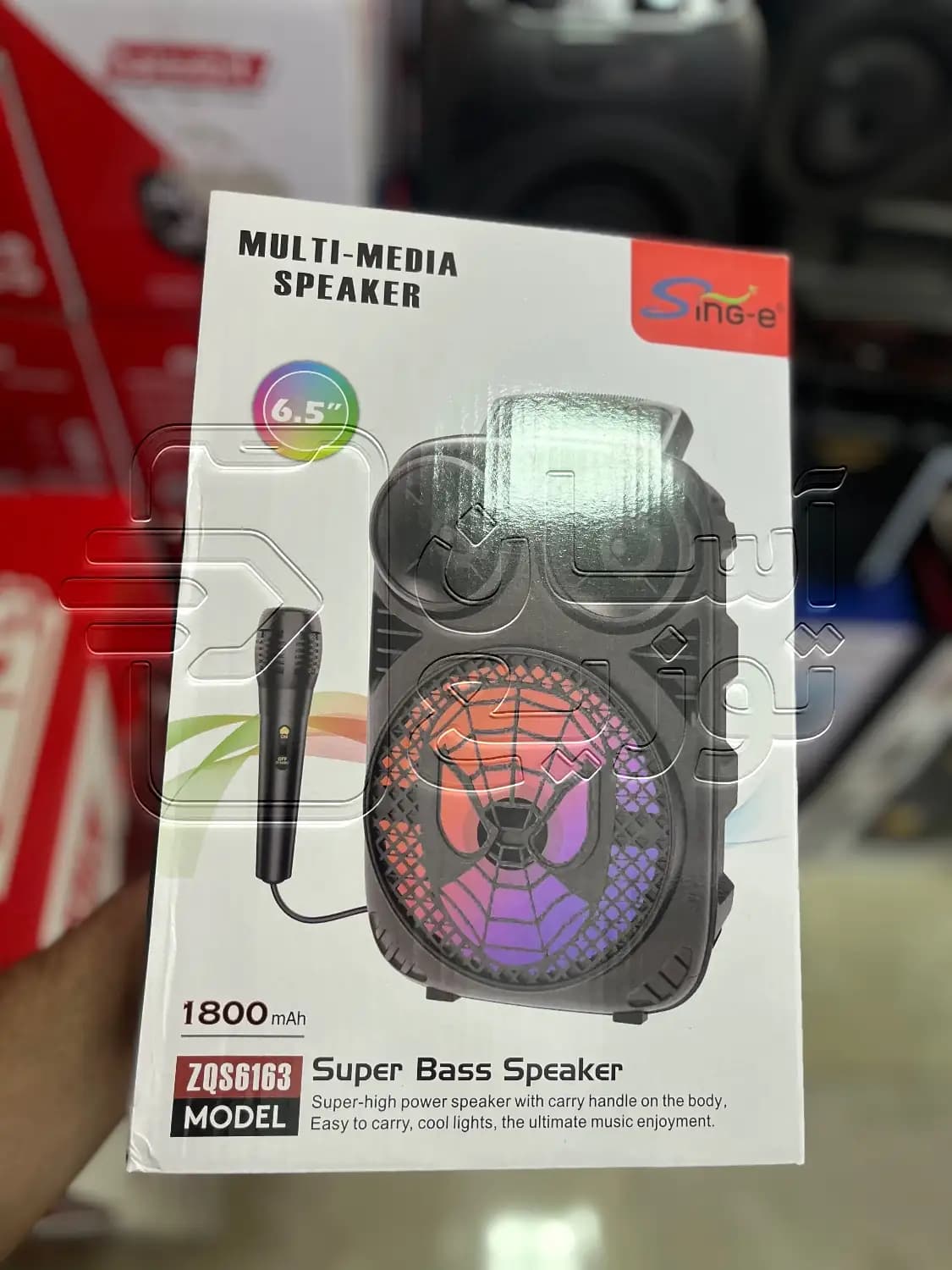 اسپیکر بلوتوثی ساین Sing-e مدل ZQS 6163 + میکروفون — تصویر ۴