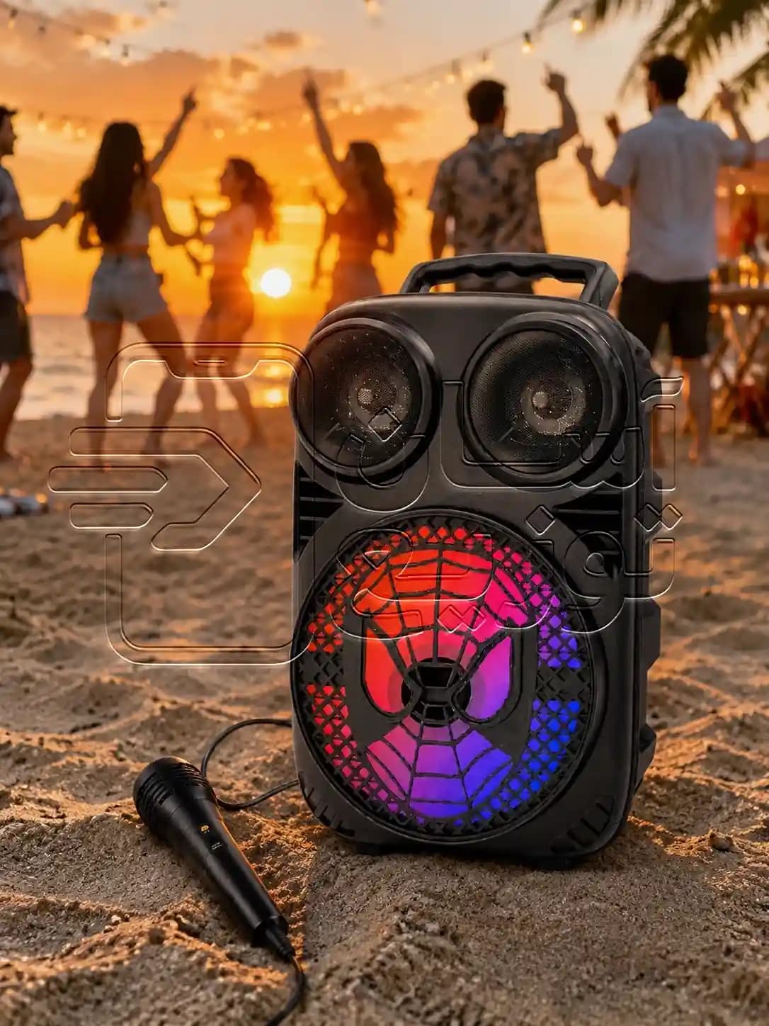 اسپیکر بلوتوثی ساین Sing-e مدل ZQS 6163 + میکروفون — تصویر ۳