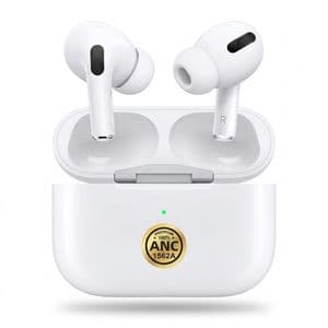 هدفون بلوتوثی TWS دو گوشی بی‌سیم مدل airpods pro anc powerbas با نویز کنسلینگ فعال (ANC)، نویز کنسلینگ میکروفون (ENC) و قابلیت لمس هوشمند
