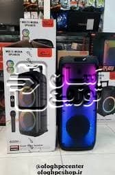 اسپیکر چمدانی بلوتوثی Sing-e مدل ZQS 8236 + با قابلیت RGB + ریموت کنترل — تصویر ۲