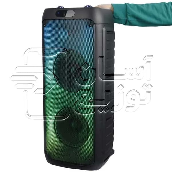 اسپیکر چمدانی بلوتوثی Sing-e مدل ZQS 8236 + با قابلیت RGB + ریموت کنترل — تصویر ۴