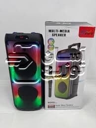 اسپیکر چمدانی بلوتوثی Sing-e مدل ZQS 8236 + با قابلیت RGB + ریموت کنترل — تصویر ۳