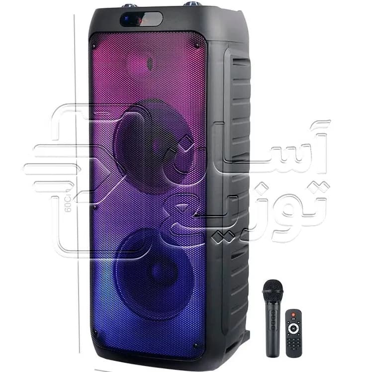 اسپیکر چمدانی بلوتوثی Sing-e مدل ZQS 8236 + با قابلیت RGB + ریموت کنترل