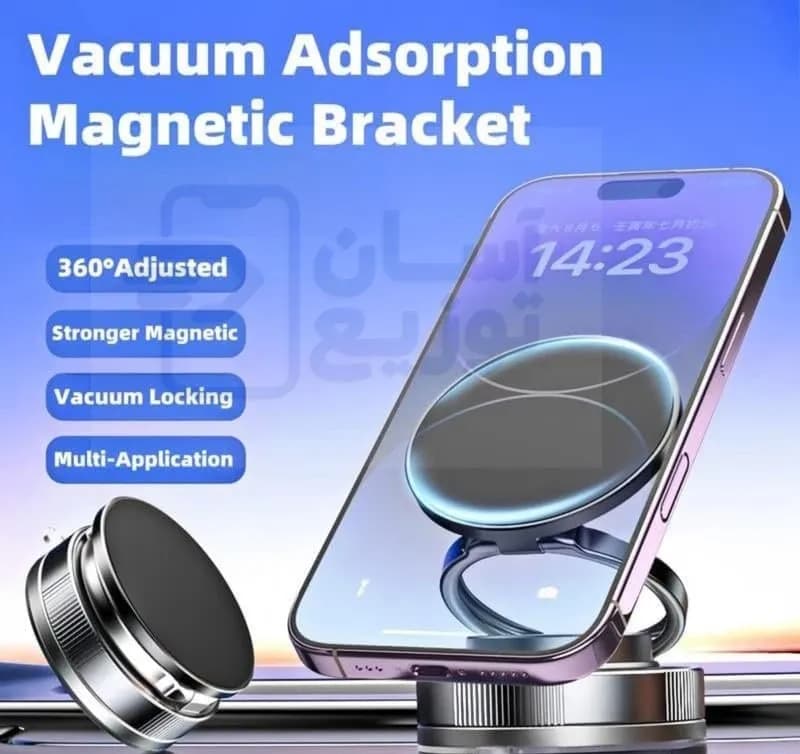 هولدر وکیوم مگسیف vacuume magsafe مدل CCT28 به همراه حلقه ی اضافی مگسیف و پد مستطح — تصویر ۷