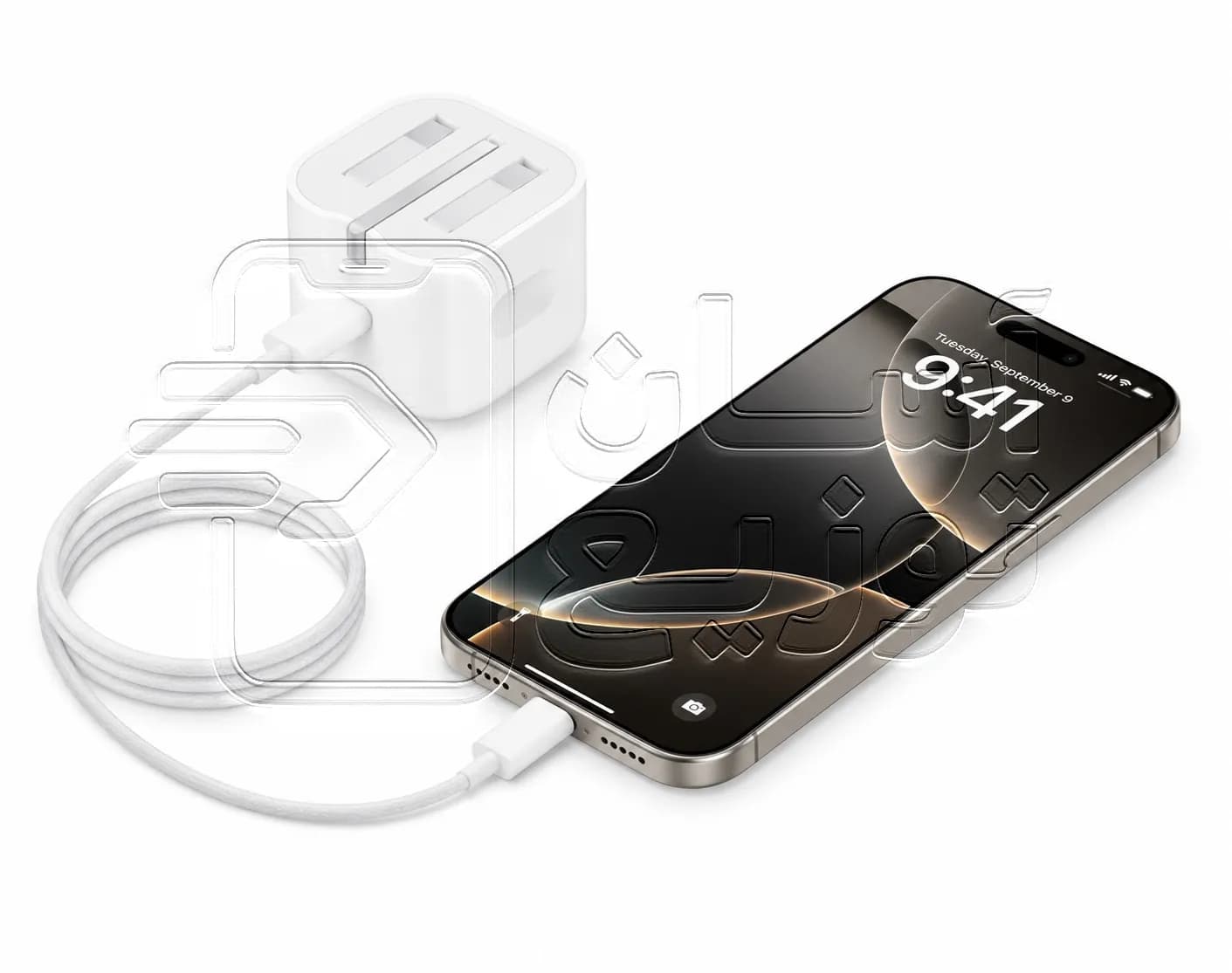 شارژر دیواری ۴۰ وات اورجینال اپل مناسب سری 17 | 40W Dynamic Power Adapter — تصویر ۹