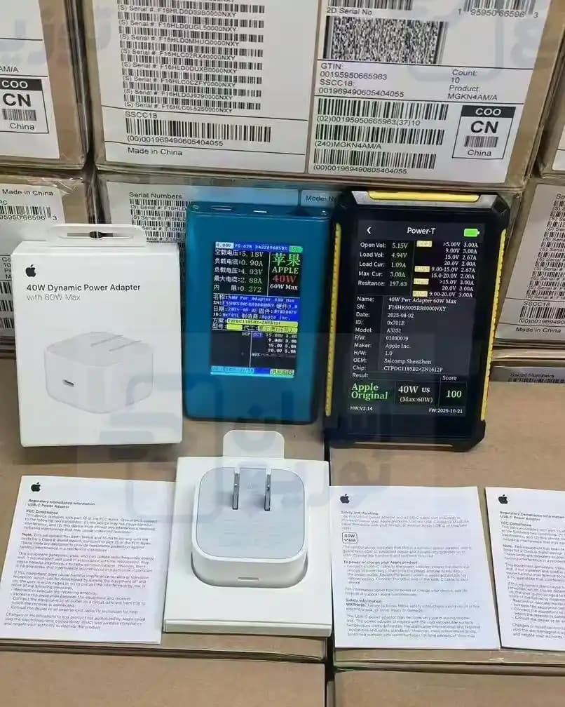 شارژر دیواری ۴۰ وات اورجینال اپل مناسب سری 17 | 40W Dynamic Power Adapter — تصویر ۳