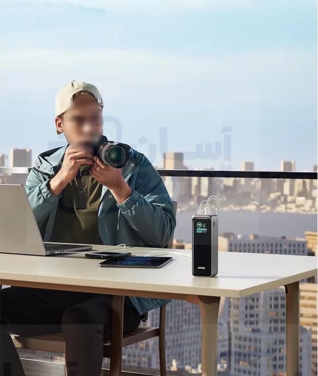 پاوربانک Anker انکر مدل A1340 ظرفیت 27650 میلی آمپر ساعت با گارانتی 12 ماهه آسان توزیع — تصویر ۷