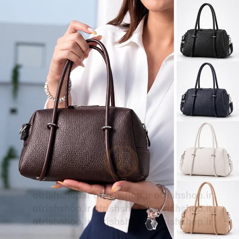 کیف دخترانه بند طنابی جلو پل (جمعوجور، چرم شرانگ، طراحی ترند)