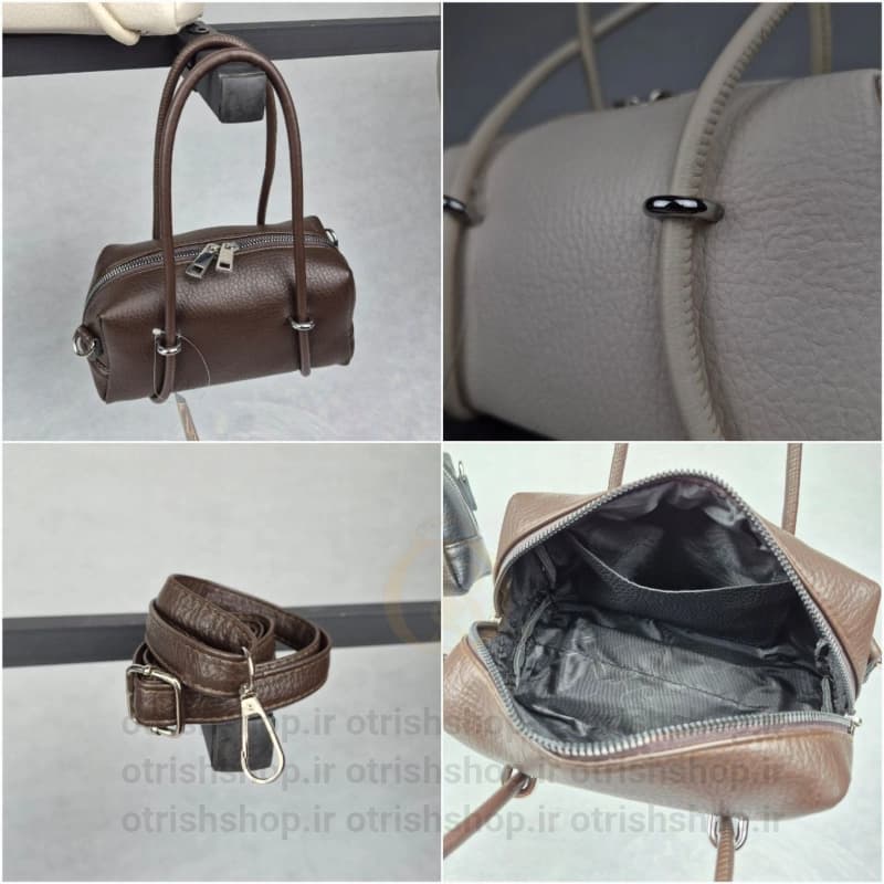 کیف دخترانه بند طنابی جلو پل (جمع‌وجور، چرم شرانگ، طراحی ترند) — تصویر ۴