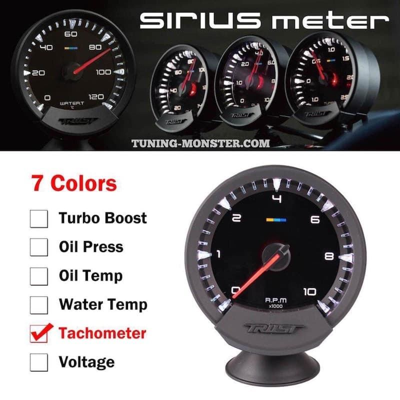آمپر گیج دور موتور گردی GReddy Sirius