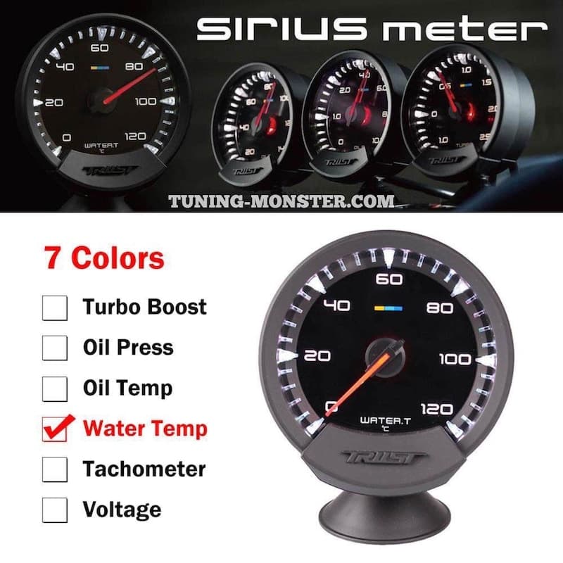 آمپر گیج دمای آب گردی GReddy Sirius