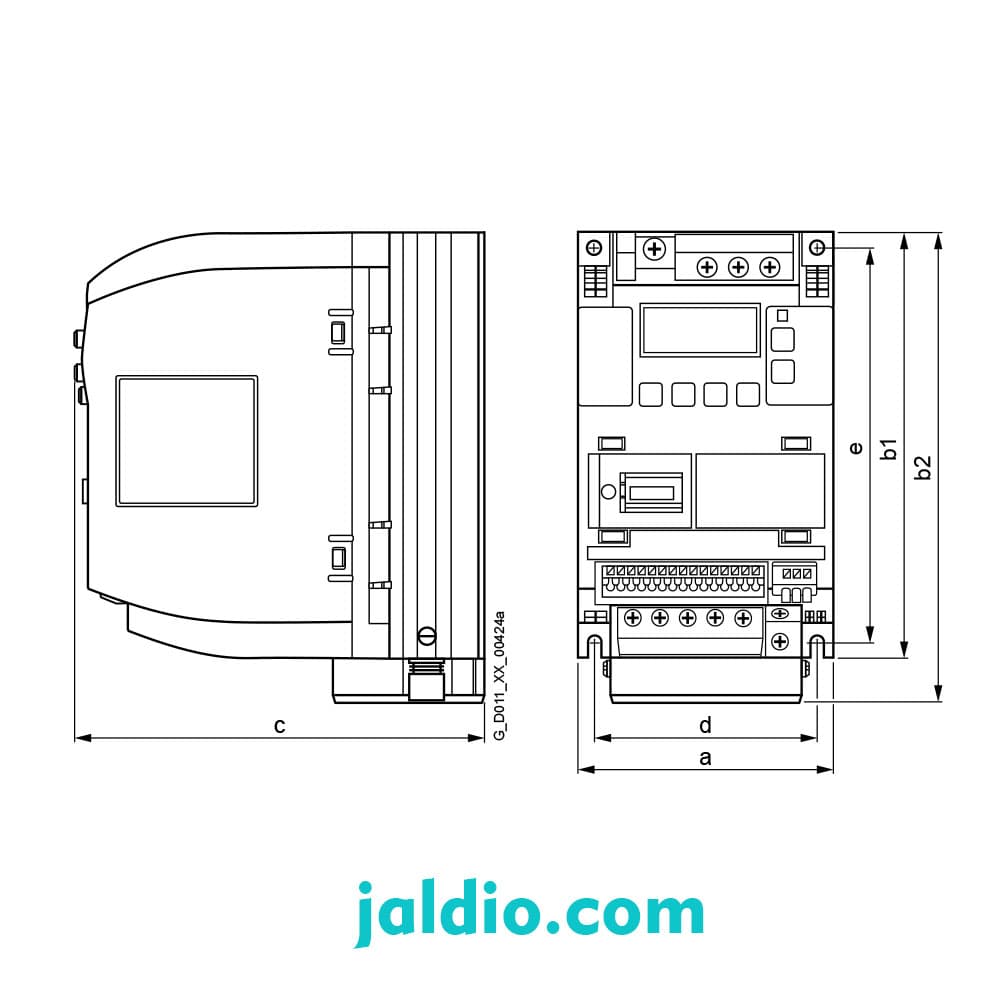 اینورتر سه فاز زیمنس Siemens V20 توان 18.5KW کد 6SL3210-5BE31-8UV0 — تصویر ۲