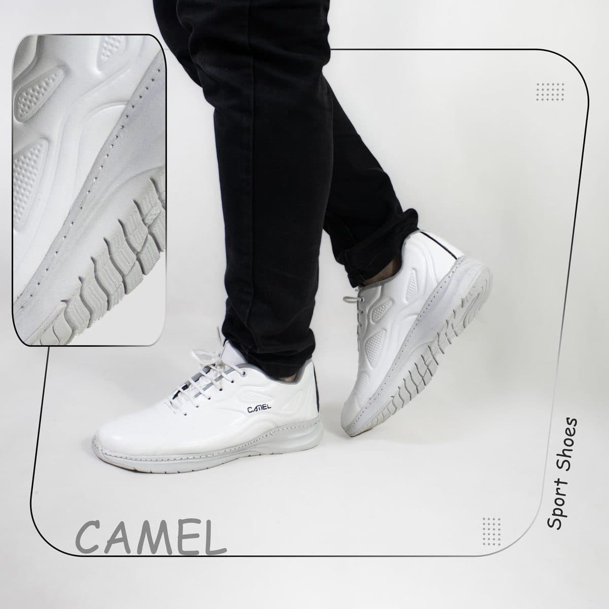 کفش اسپرت مردانه CAMEL سفید مدل 2031 — تصویر ۲