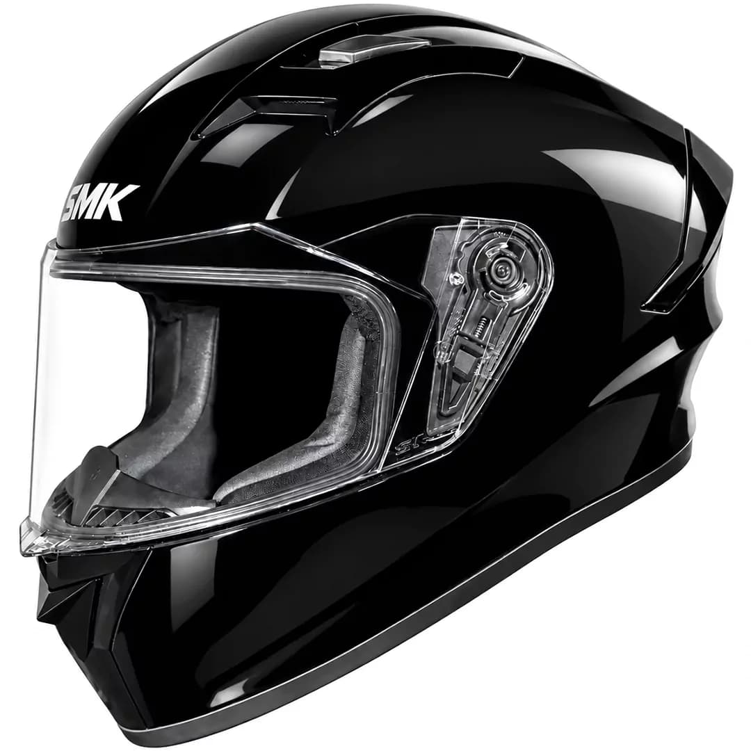 کلاه کاسکت اس ام کی مدل STELLAR SOLID BLACK GL200 — تصویر ۳