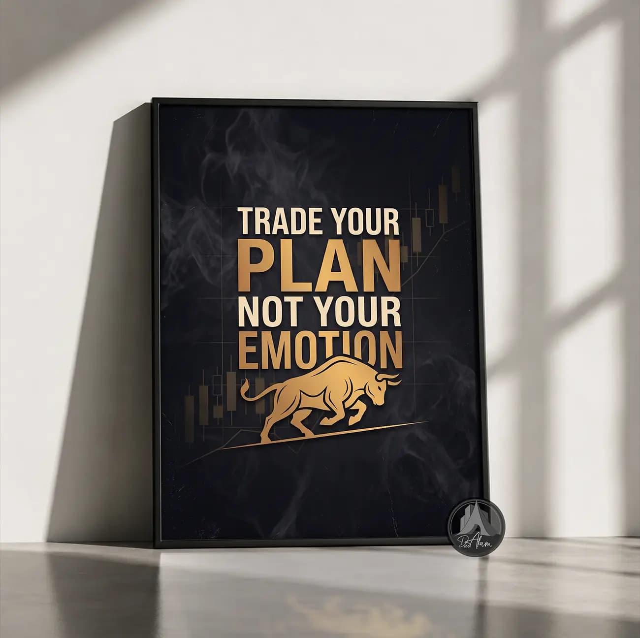 تابلو انگیزشی ترید Trade Your Plan کد DA-(1406) | دکور معامله‌گری — تصویر ۸