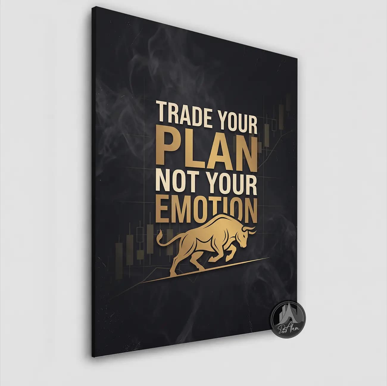 تابلو انگیزشی ترید Trade Your Plan کد DA-(1406) | دکور معامله‌گری — تصویر ۷