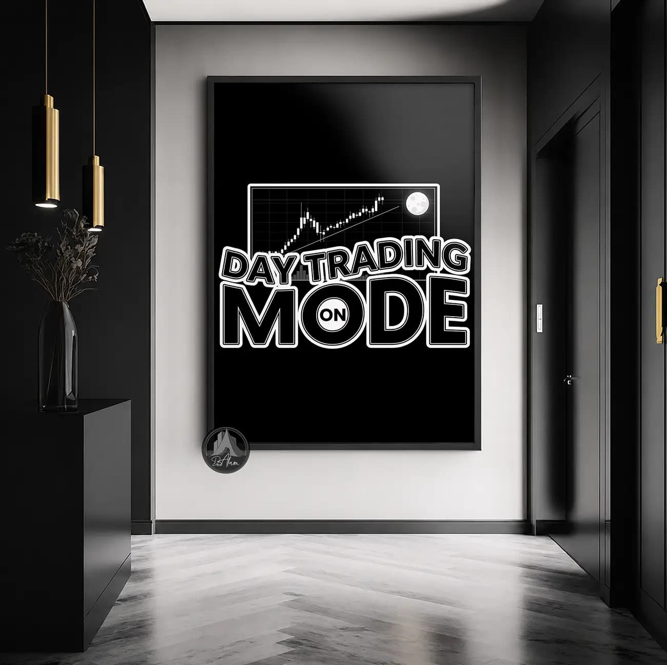 تابلو ترید Day Trading Mode کد DA-(1403) | دکور معاملهگری — تصویر ۴