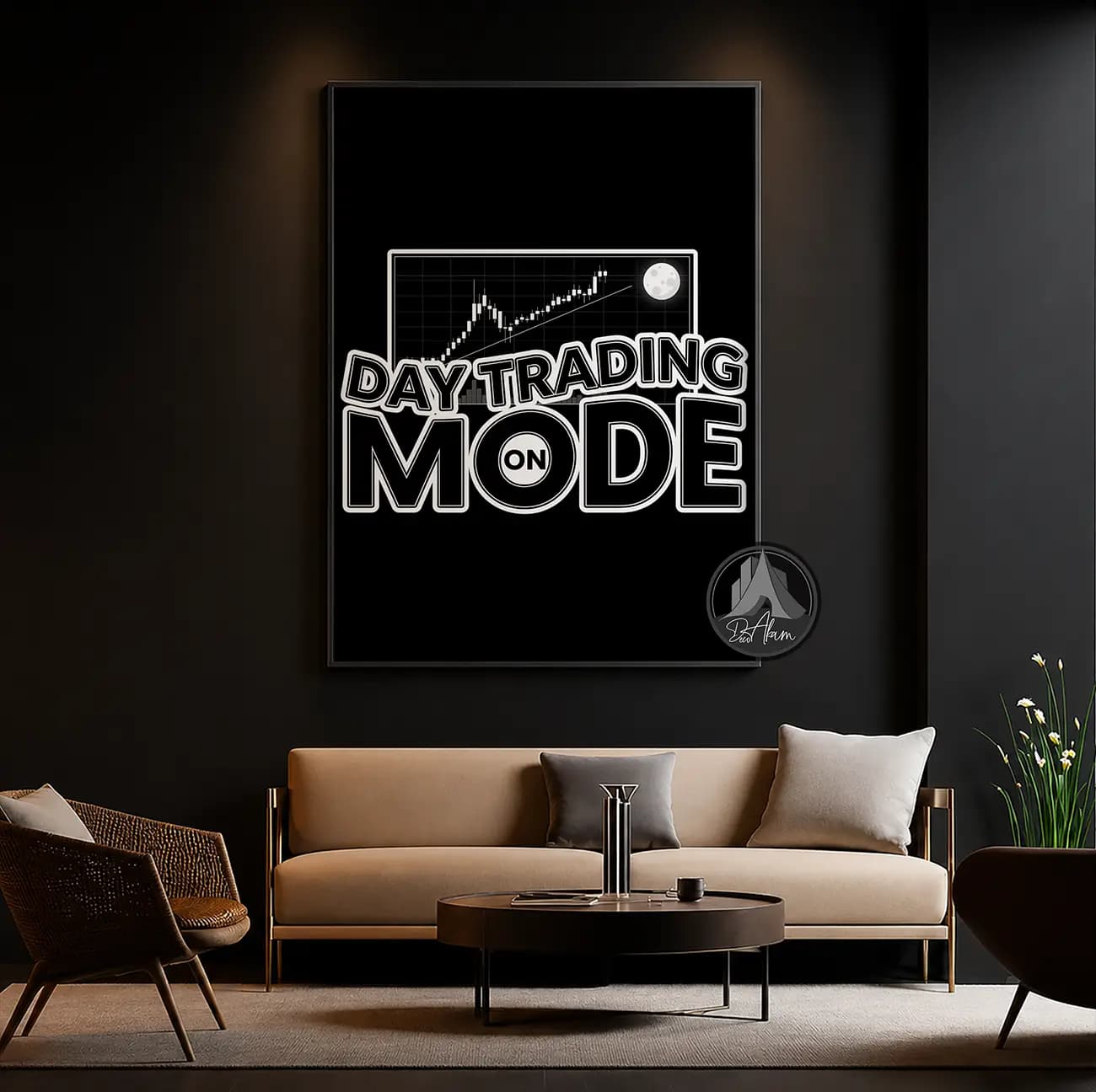 تابلو ترید Day Trading Mode کد DA-(1403) | دکور معاملهگری — تصویر ۷
