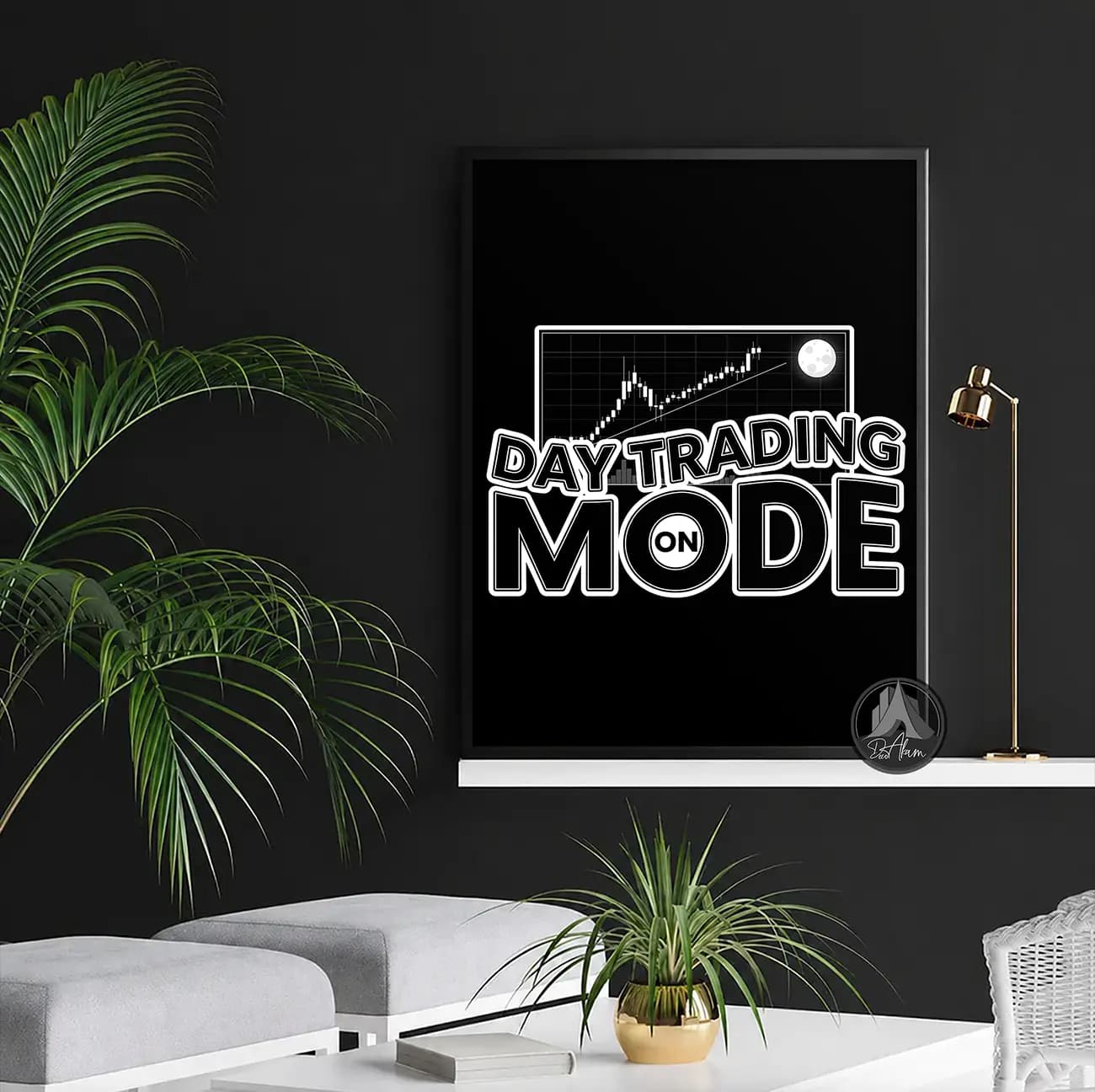 تابلو ترید Day Trading Mode کد DA-(1403) | دکور معاملهگری — تصویر ۵