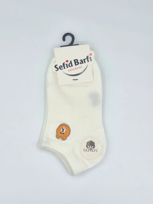 جوراب مچی طرحدار sefid barfi برای سن ۴ سال