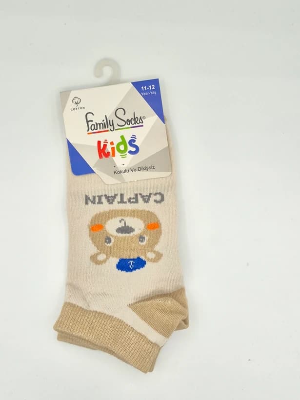 جوراب ساق کوتاه طرحدار family socks برای سن ۷ تا ۱۲سال — تصویر ۲