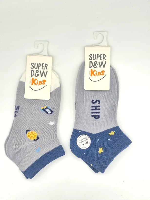 پک ۲ عددی جوراب مچی super D&W برای سن ۴ تا ۸سال