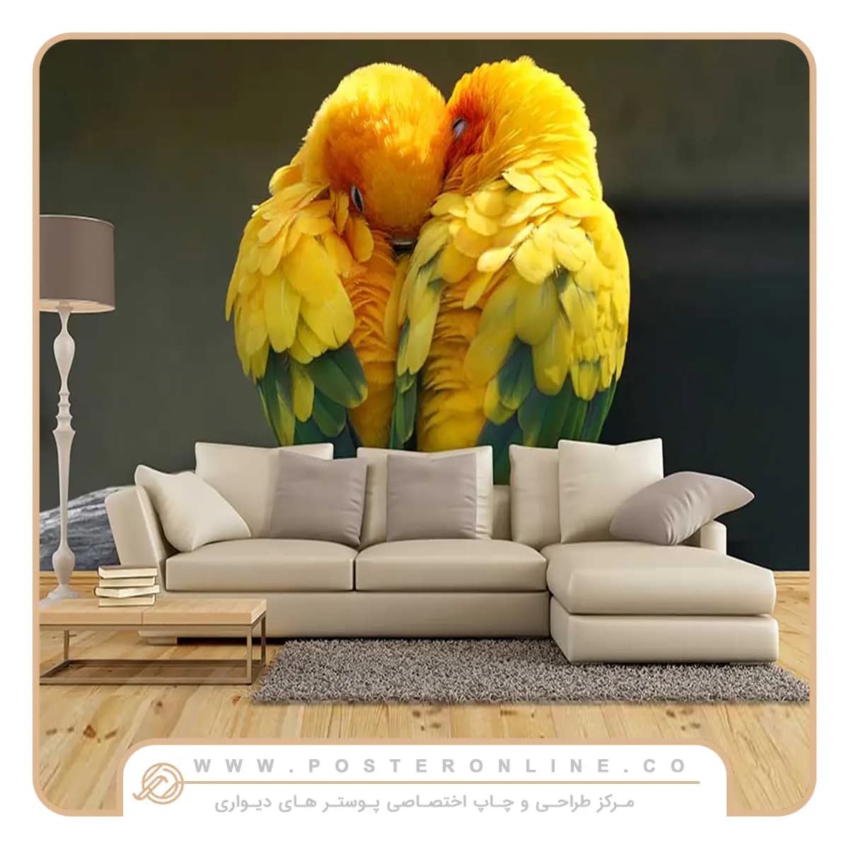 پوستر دیواری پرنده برزیلی کد h-11156