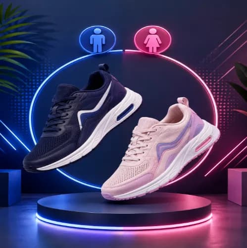 کتونی رانینگ اسکیچرز زیره بامیکو(Skechers)مردانه و زنانه طوسی کد۱۱۵ — تصویر ۴