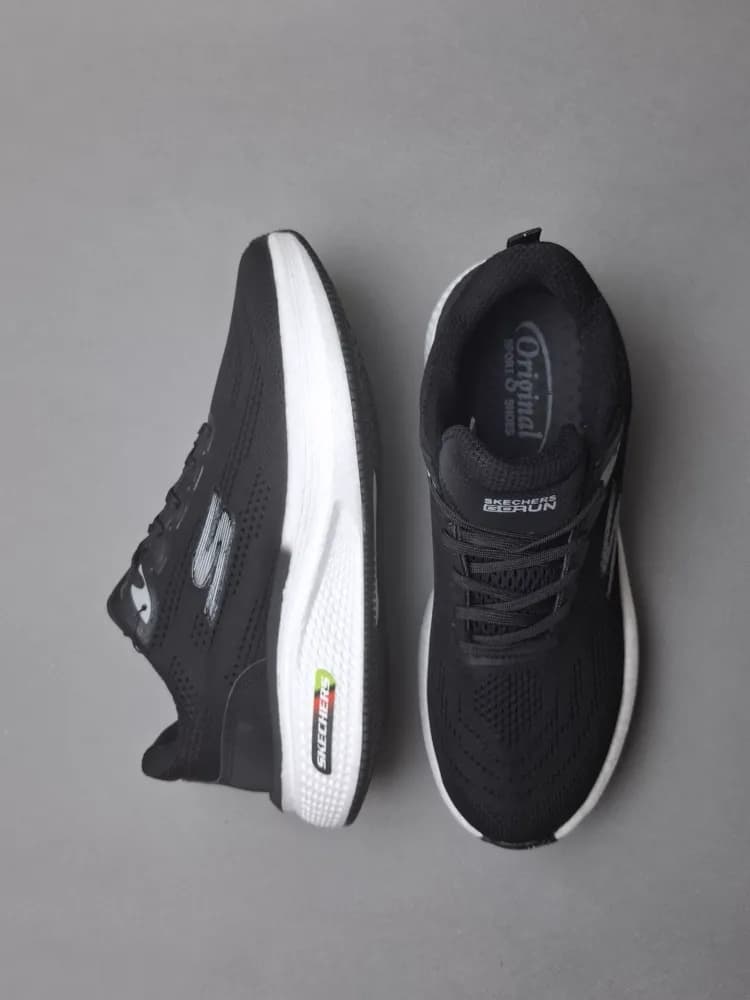 کتونی رانینگ اسکیچرز(Skechers)مردانه مشکی سفید کد ۱۱۸ — تصویر ۳